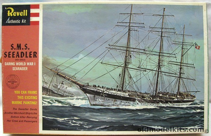 Revell 1/232 SMS Seeadler (Sea Eagle) German WWI Commerce Raider, H382-298 plastic model kit